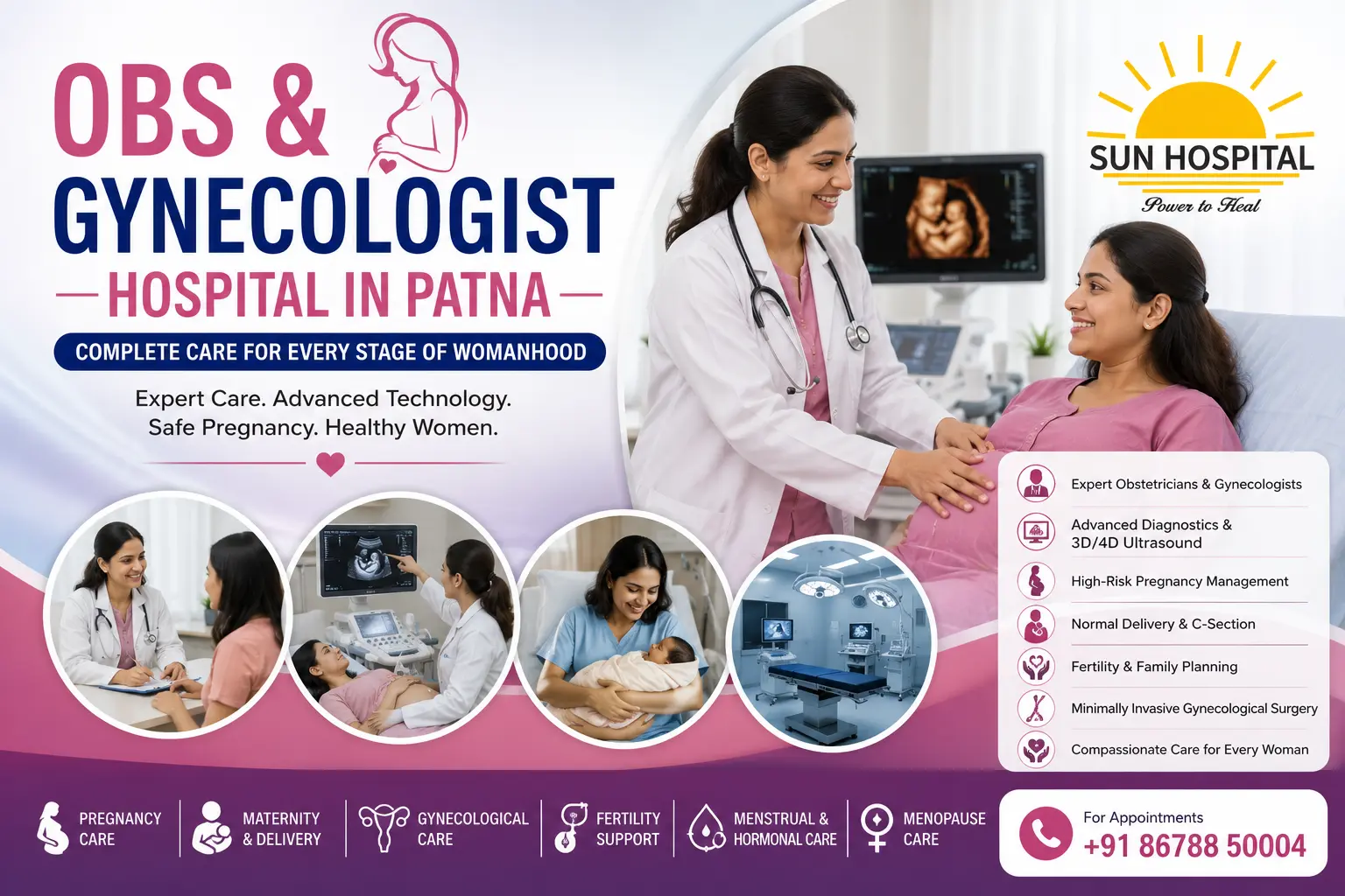 Obs gynecologist hospital in patna womens health care